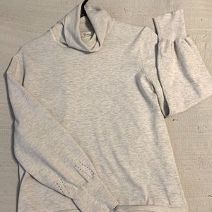 Soft grey turtle neck